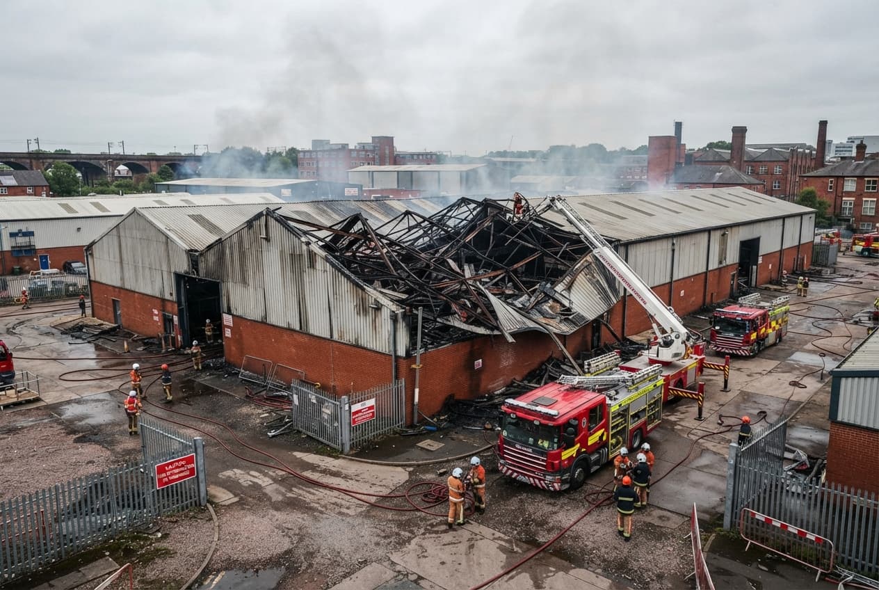 Birmingham Tragedy Unfolds: Industrial Roof Collapse Kills Two Maintenance Workers Instantly Birmingham Tragedy Unfolds: Industrial Roof Collapse Kills Two Maintenance Workers Instantly