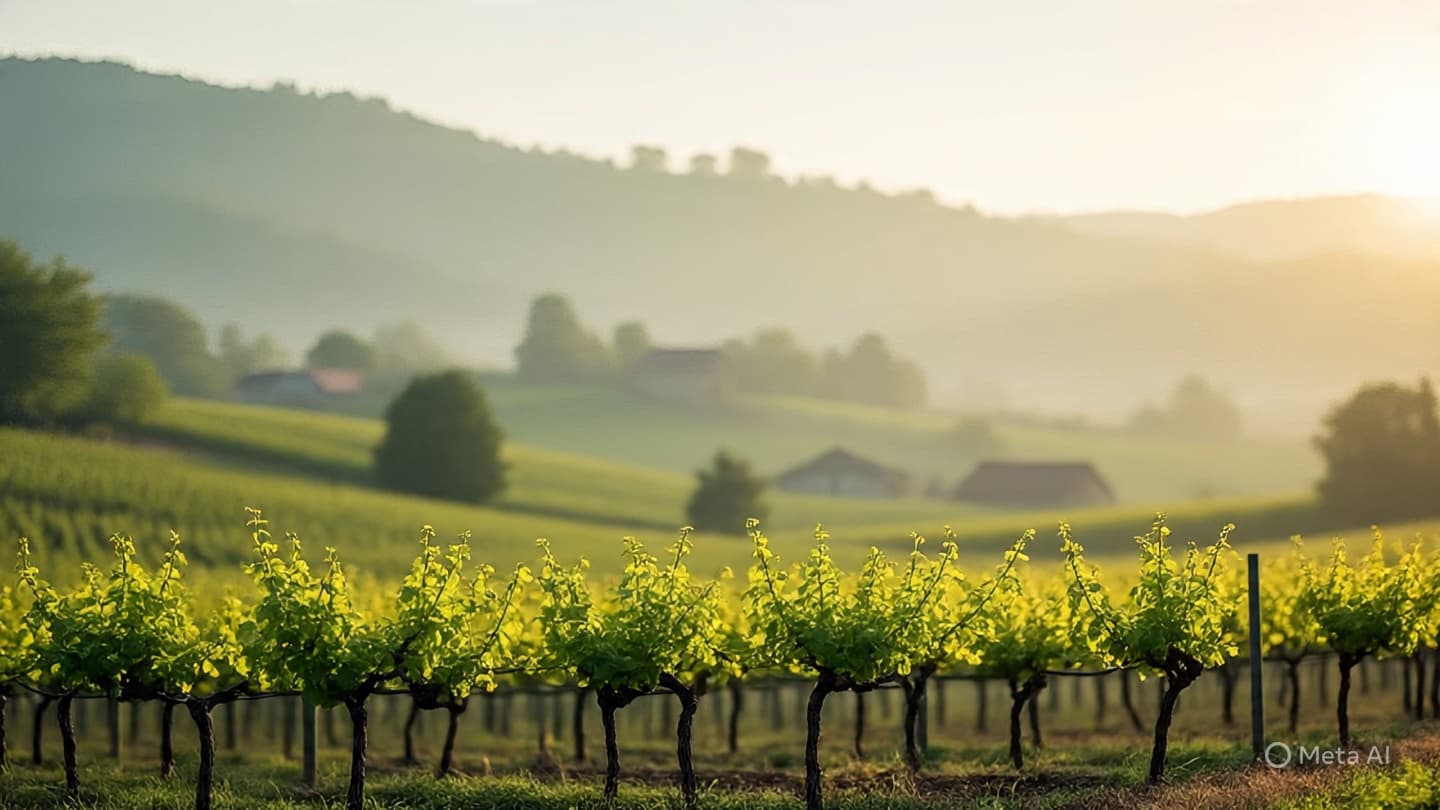 The Gentle Unfolding of Ancient Bloom: Spring’s Early Arrival Among the Serbian River Valley Vineyards The Gentle Unfolding of Ancient Bloom: Spring’s Early Arrival Among the Serbian River Valley Vineyards