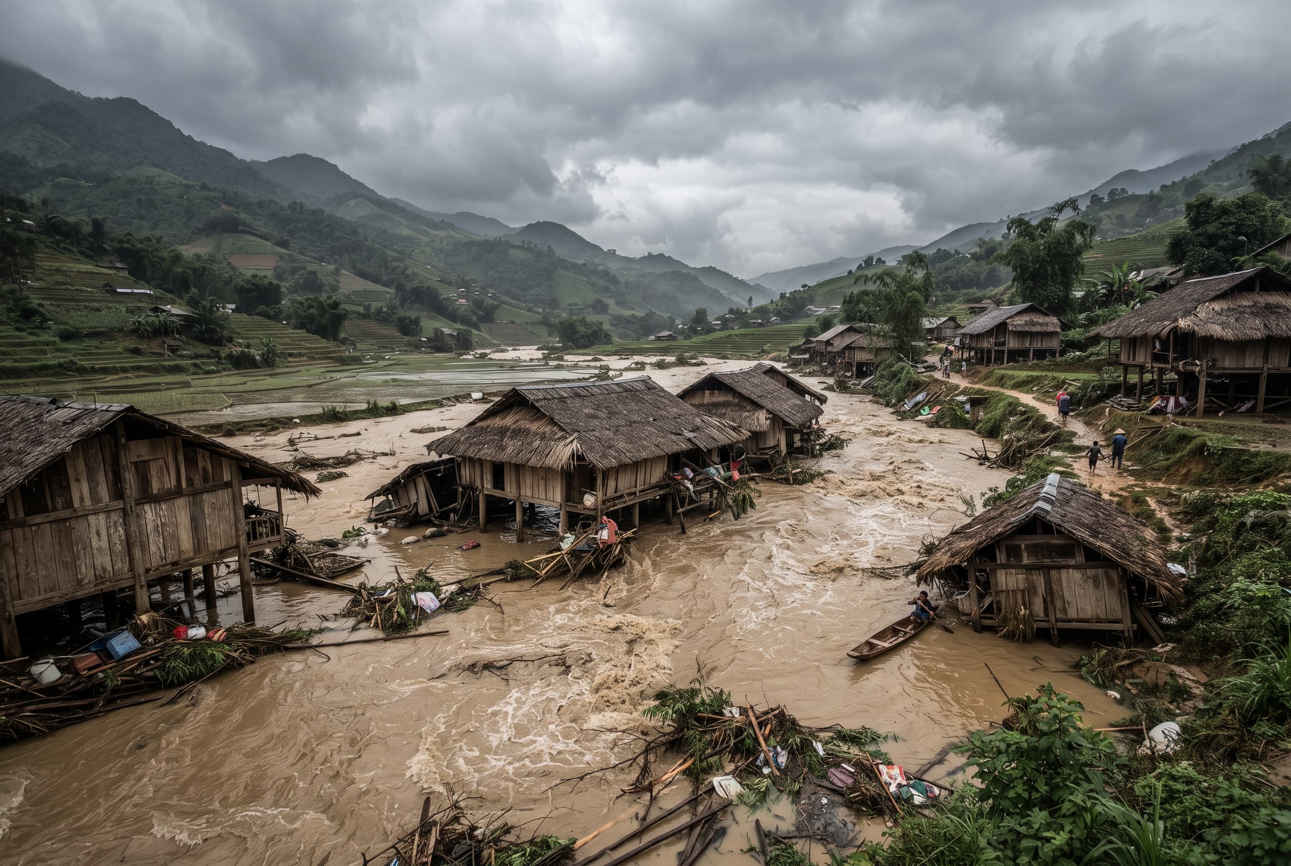Rural Disaster in Luang Prabang: Flash Floods Destroy Mountain Settlements, Leaving Two Dead Rural Disaster in Luang Prabang: Flash Floods Destroy Mountain Settlements, Leaving Two Dead