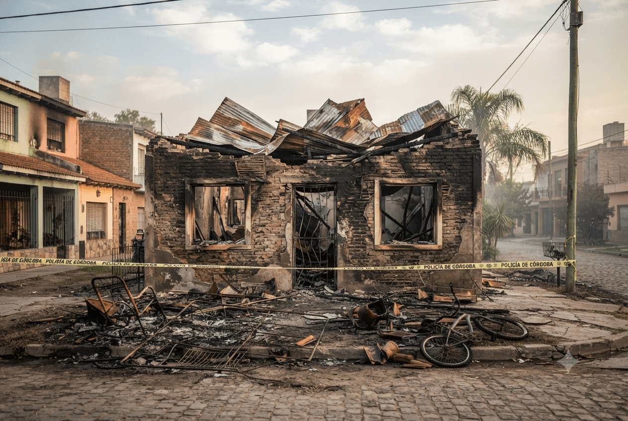 Deadly Blaze: Cordoba Home Destruction Caused by Faulty Electrical Wiring Claims Lives of Three Kids Deadly Blaze: Cordoba Home Destruction Caused by Faulty Electrical Wiring Claims Lives of Three Kids