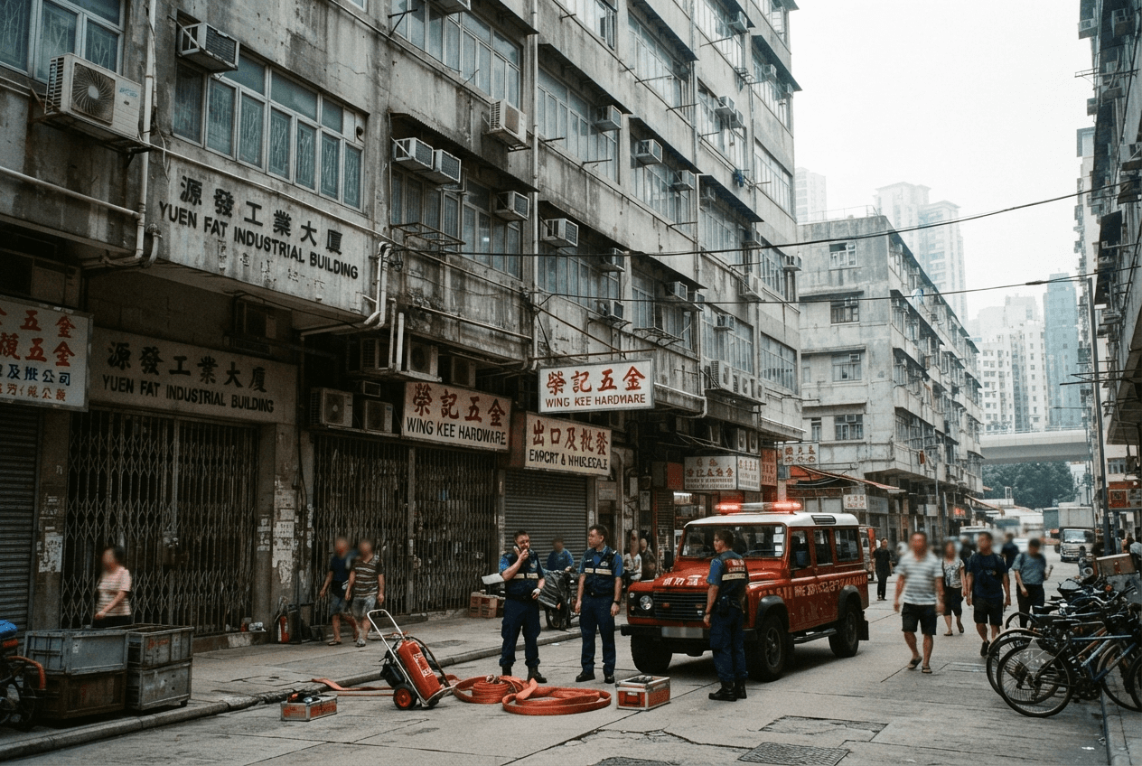 Kwun Tong Fire: Three Workers Injured During Electrical Incident at Local Industrial Building Today Kwun Tong Fire: Three Workers Injured During Electrical Incident at Local Industrial Building Today