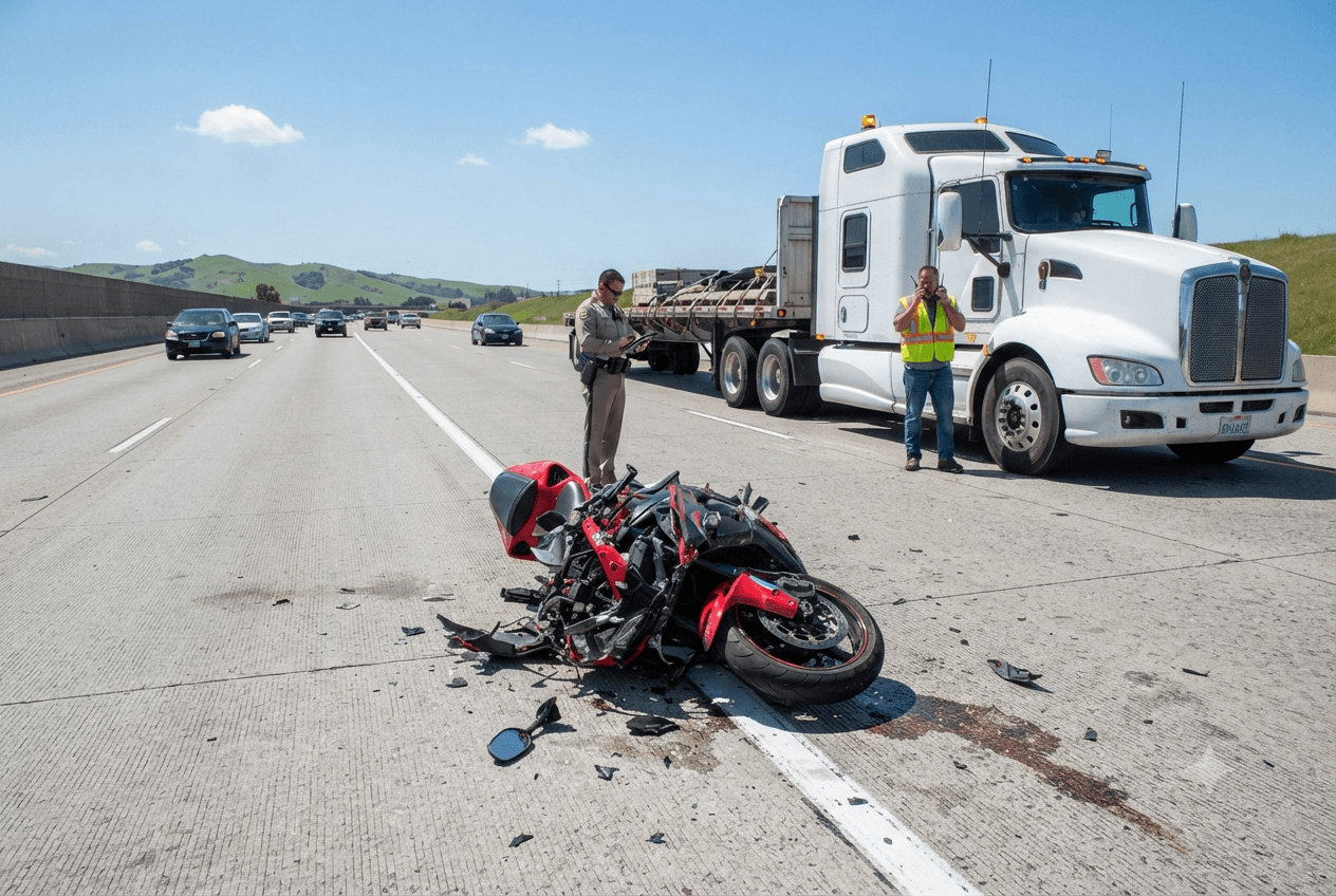 Highway Tragedy in Thailand: Motorcyclist Killed in Truck Crash as Investigation Into Speed Begins Highway Tragedy in Thailand: Motorcyclist Killed in Truck Crash as Investigation Into Speed Begins