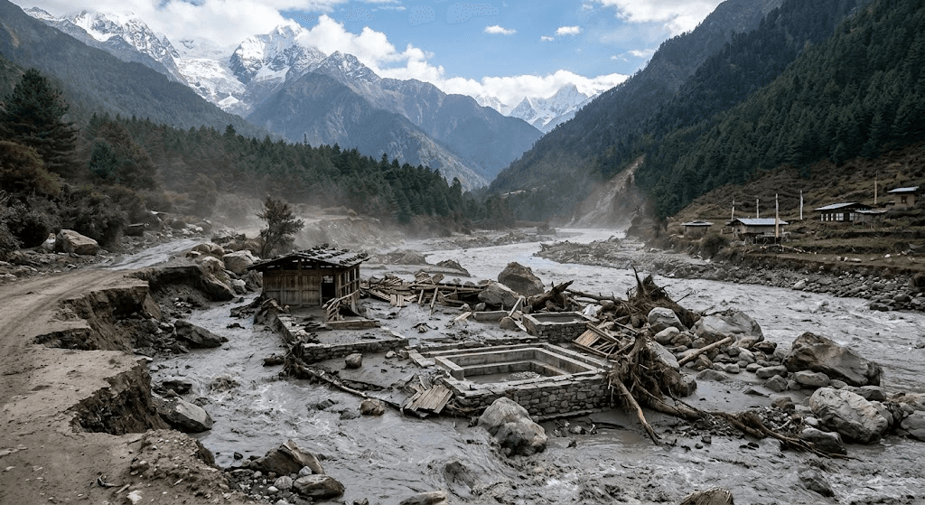 Himalayan Deluge: Glacial Lake Burst Sweeps Through Bhutan’s Iconic Gasa Hot Springs Himalayan Deluge: Glacial Lake Burst Sweeps Through Bhutan’s Iconic Gasa Hot Springs
