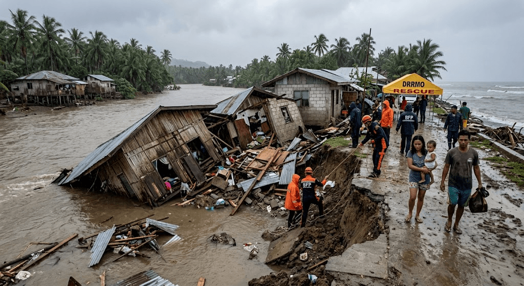 Structural Collapse: Torrential Storms Crush Three Homes in Abra de Ilog Structural Collapse: Torrential Storms Crush Three Homes in Abra de Ilog