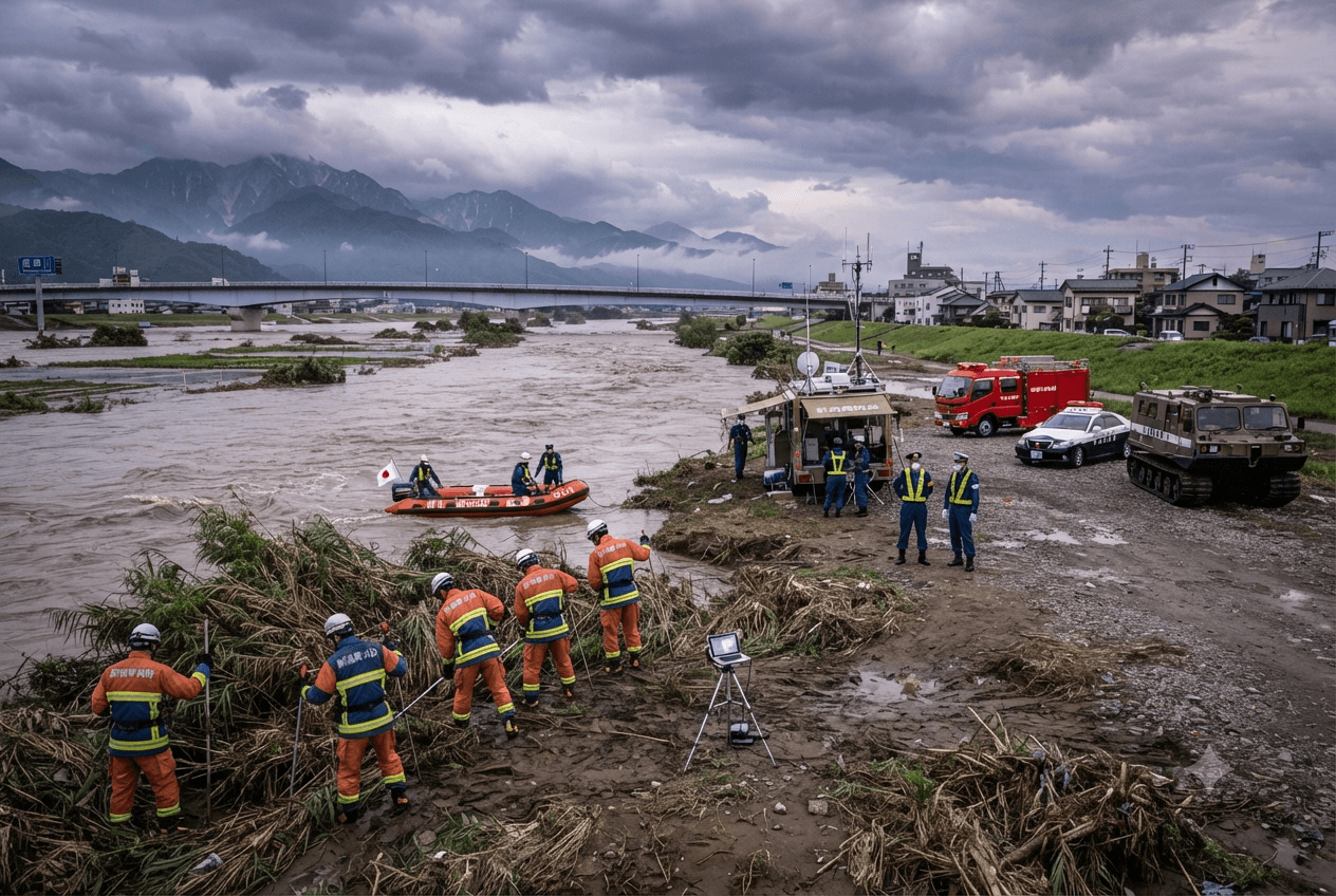Niigata Flash Flood: Torrential Rains and Rising Waters Sweep Away Elderly Resident in Japan Niigata Flash Flood: Torrential Rains and Rising Waters Sweep Away Elderly Resident in Japan