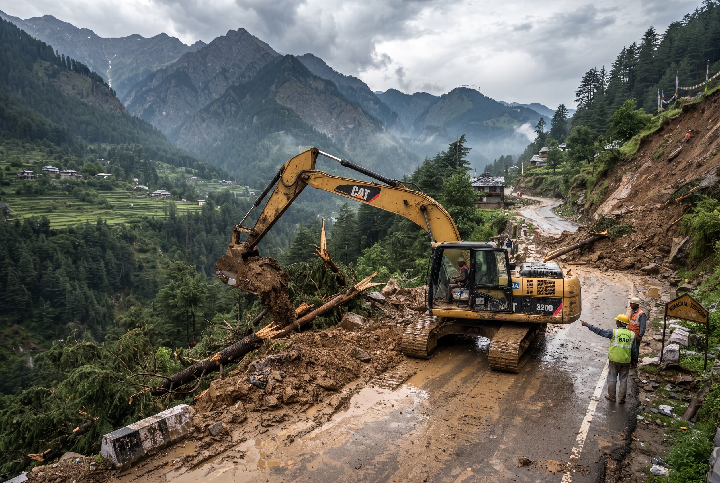 Hillside Collapses Crush Homes In Northern India: Torrential Rains Claim Six Lives Overnight Hillside Collapses Crush Homes In Northern India: Torrential Rains Claim Six Lives Overnight