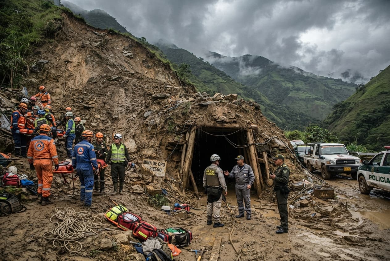 Mine Shaft Collapse: Illegal Gold Mine Cave-In Traps and Kills Five Workers Underground Mine Shaft Collapse: Illegal Gold Mine Cave-In Traps and Kills Five Workers Underground