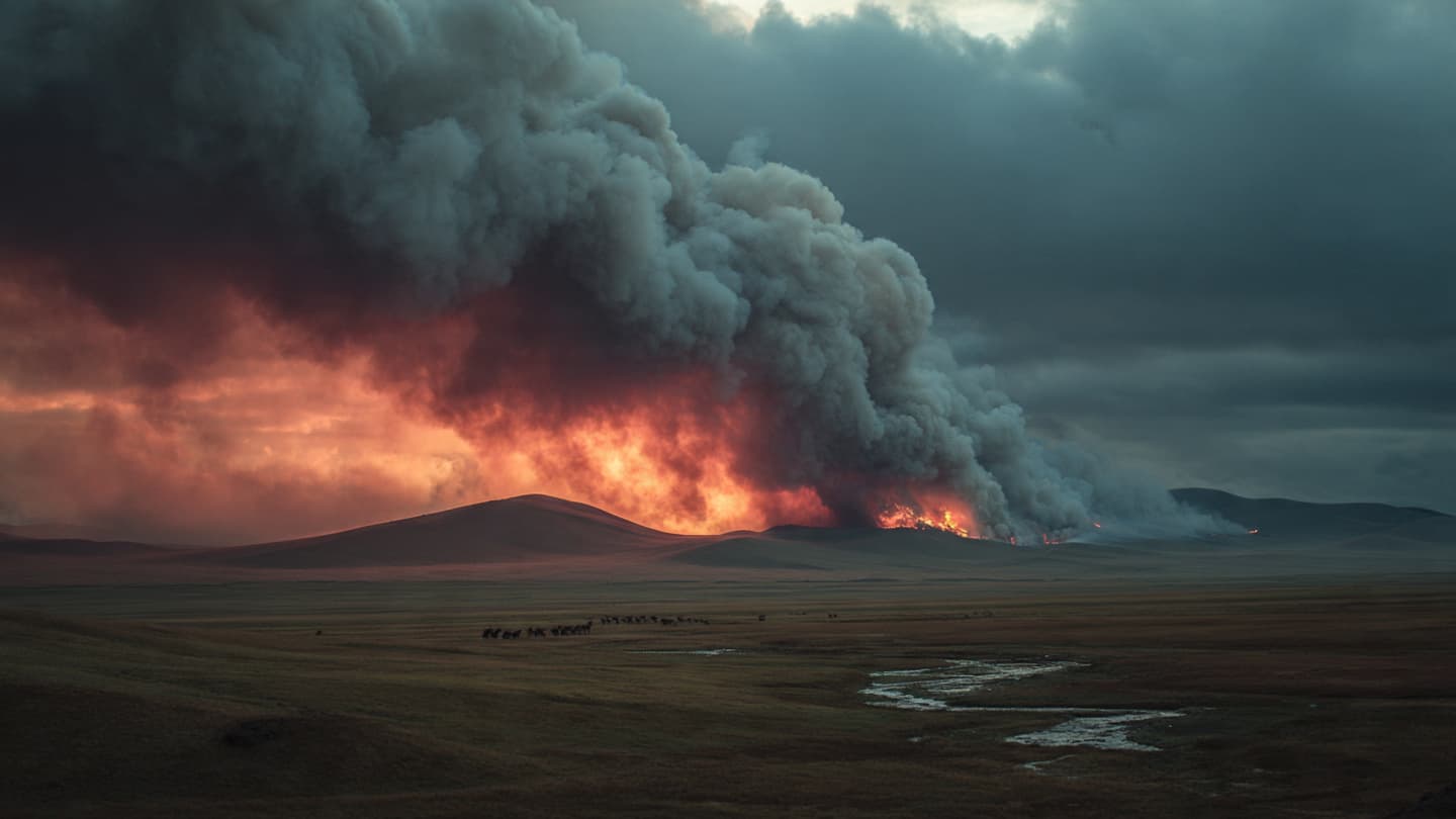 Across Dry Border Grasslands and Distant Villages, Mongolia Expands Emergency Firefighting Operations Rapidly Tonight Across Dry Border Grasslands and Distant Villages, Mongolia Expands Emergency Firefighting Operations Rapidly Tonight