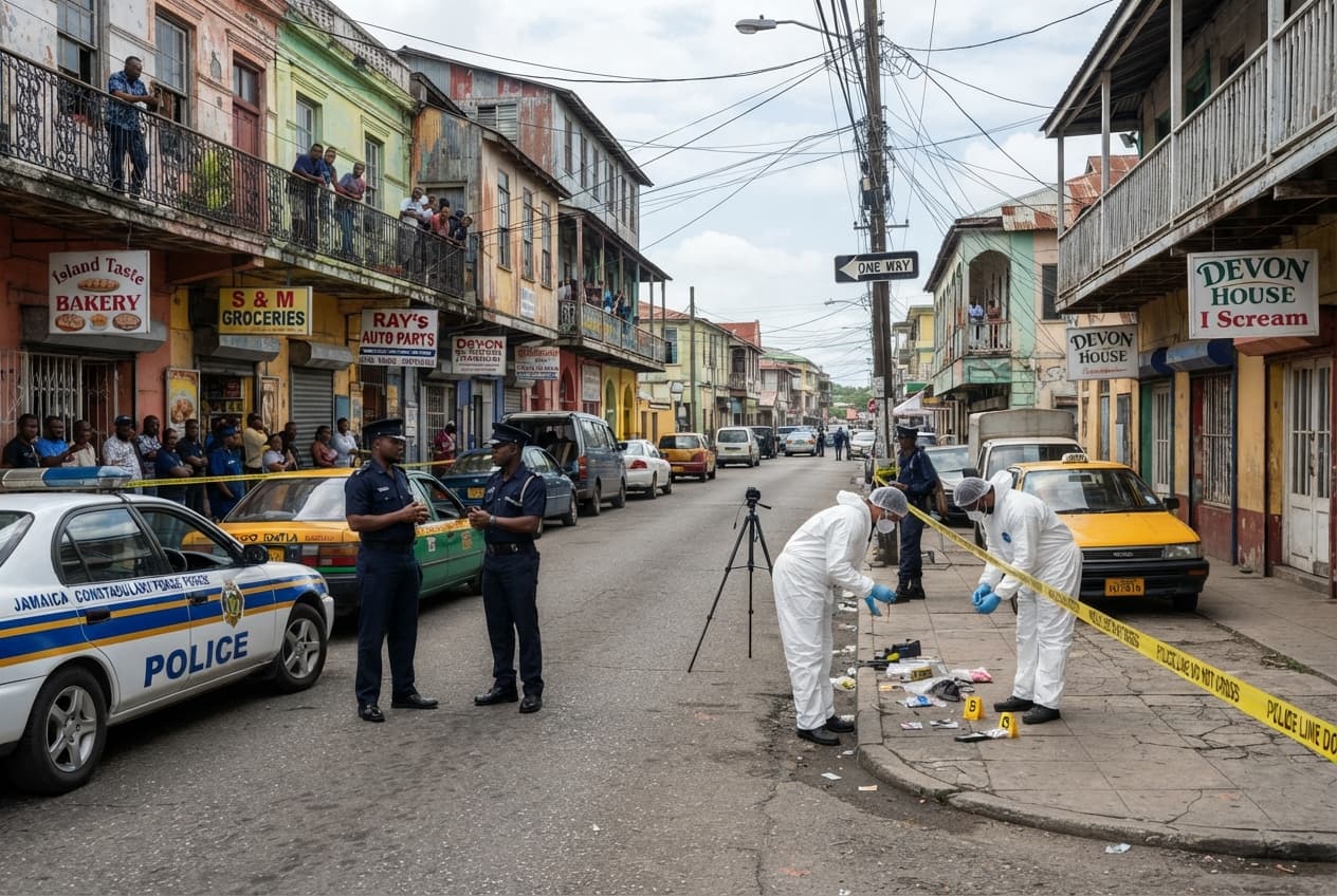 Kingston Robbery Turns Deadly: Tourist Killed and Two Wounded During Central Street Attack Kingston Robbery Turns Deadly: Tourist Killed and Two Wounded During Central Street Attack