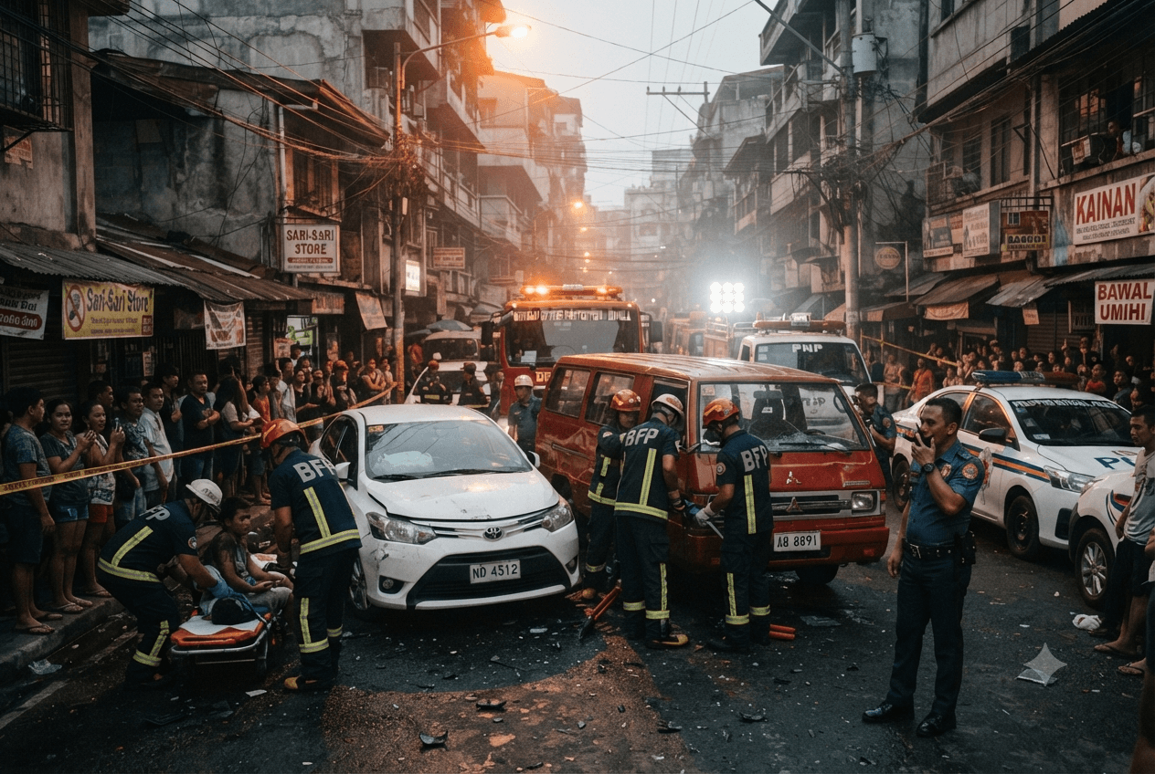 Dagupan Traffic Tragedy: One Dead and Ten Injured Following Violent Motorcycle and Van Collision Dagupan Traffic Tragedy: One Dead and Ten Injured Following Violent Motorcycle and Van Collision