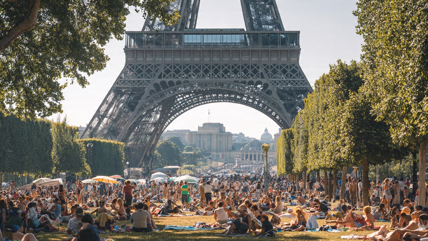 When Even Landmarks Seek Shelter: Paris Icons Adjust to the Heat When Even Landmarks Seek Shelter: Paris Icons Adjust to the Heat
