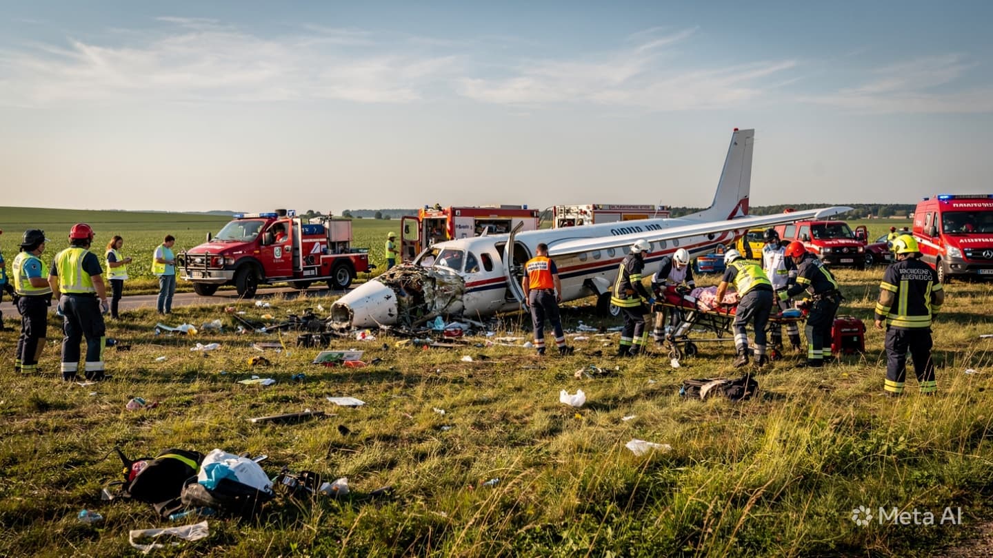 Small Aircraft Crashes Outside Capital City, Killing Fifteen People During Regional Passenger Flight Operation Small Aircraft Crashes Outside Capital City, Killing Fifteen People During Regional Passenger Flight Operation