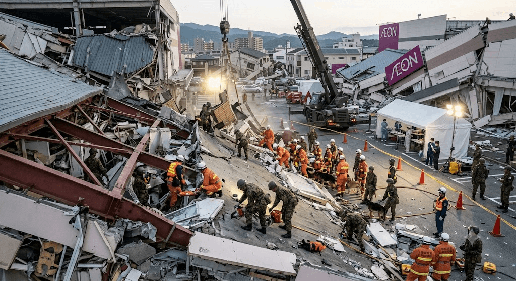 Tragedy in Kumamoto: Mall Collapse Leaves 'Considerable Number' Dead After Powerful 7.1 Magnitude Earthquake Tragedy in Kumamoto: Mall Collapse Leaves 'Considerable Number' Dead After Powerful 7.1 Magnitude Earthquake