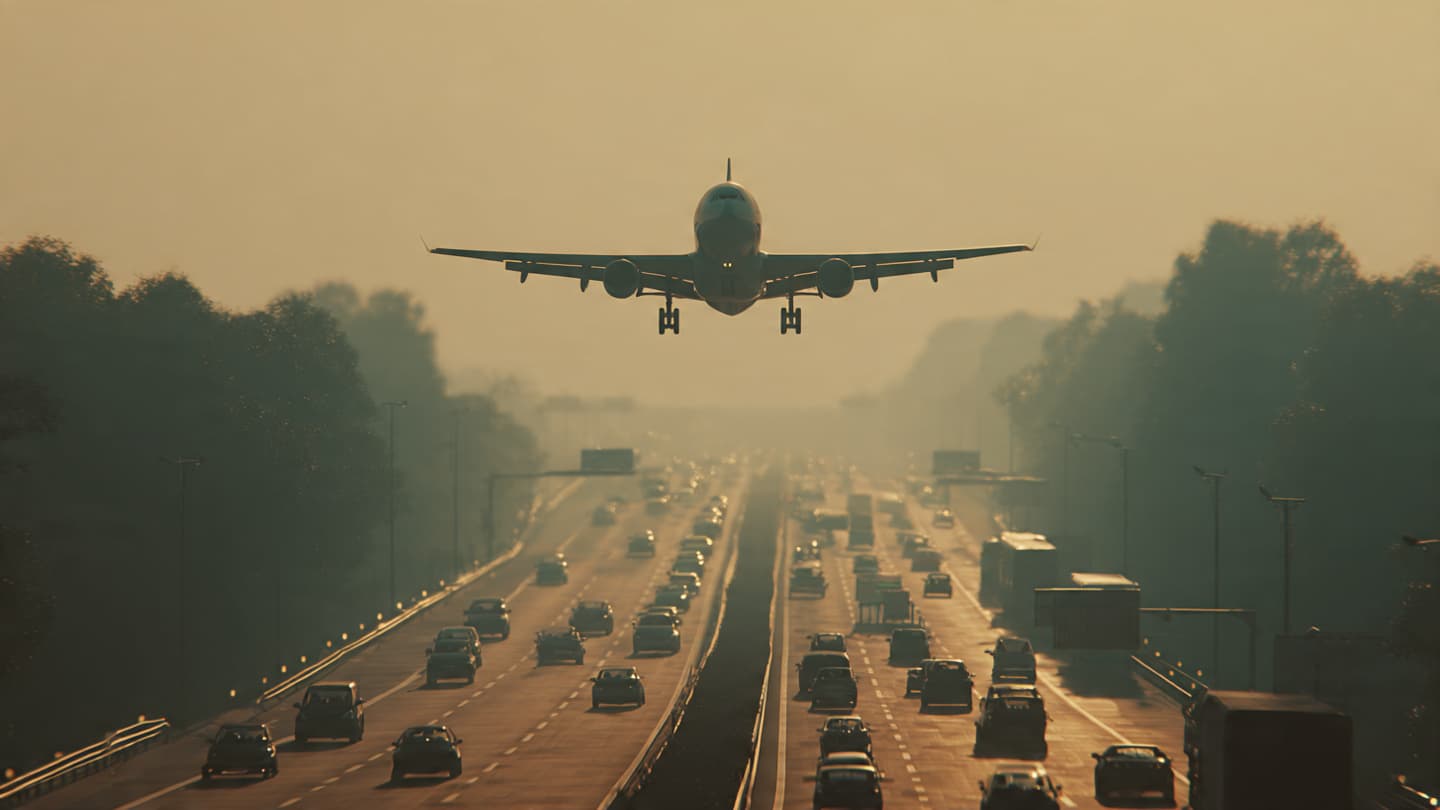 Between the Wings and the Morning Commute, Tracing a Sudden Path Toward the Ground Between the Wings and the Morning Commute, Tracing a Sudden Path Toward the Ground