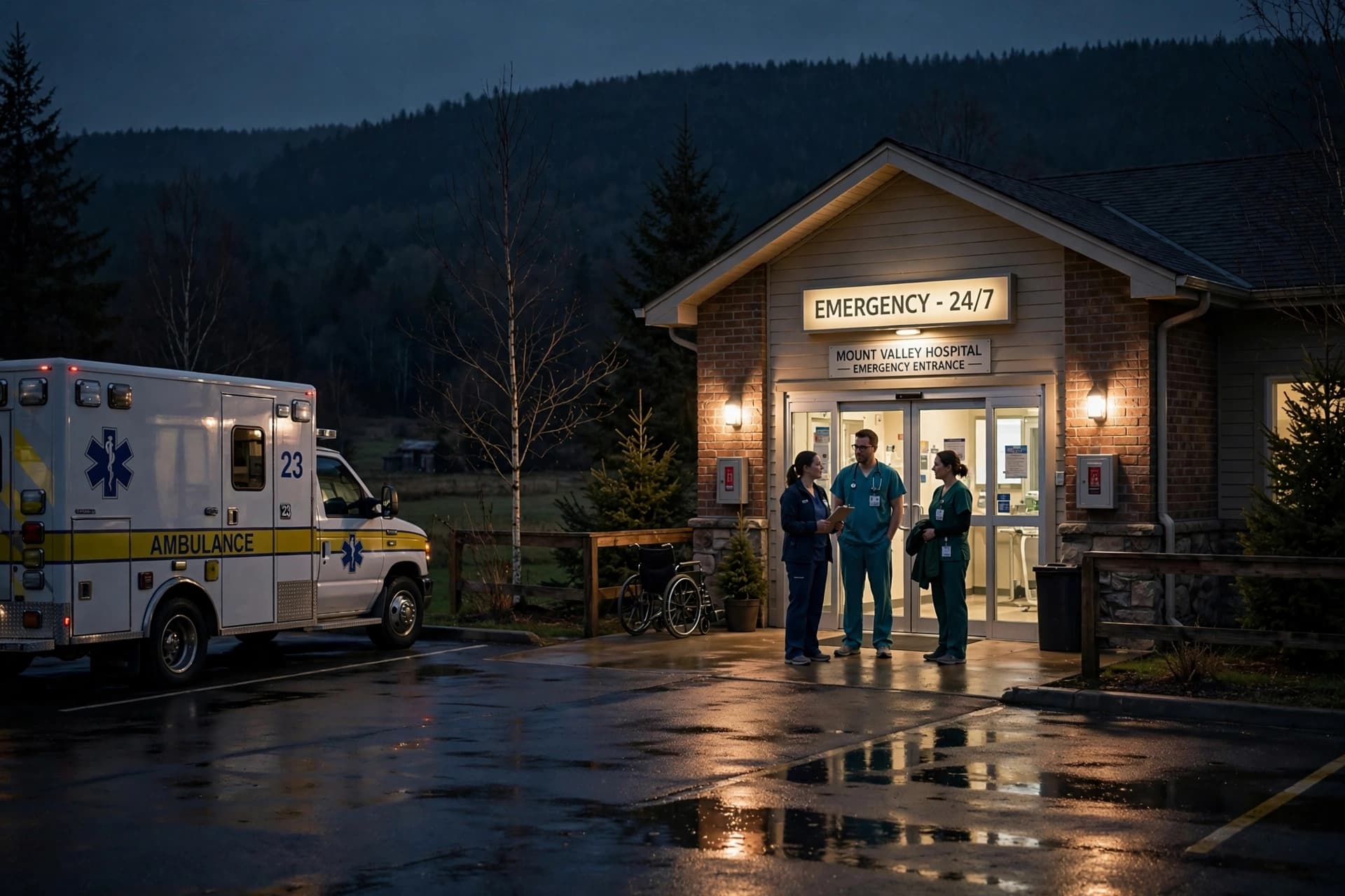 In Wainwright, the emergency room became a ward and the town became a shelter. In Wainwright, the emergency room became a ward and the town became a shelter.