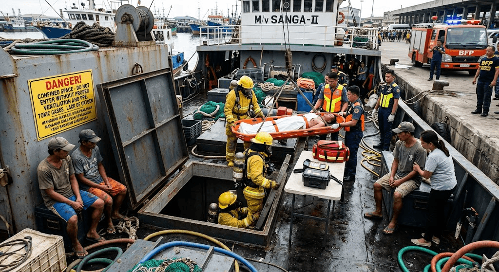 Pier Tragedy: 4 Fishermen Suffocate to Death While Cleaning Boat Storage in Zamboanga Pier Tragedy: 4 Fishermen Suffocate to Death While Cleaning Boat Storage in Zamboanga