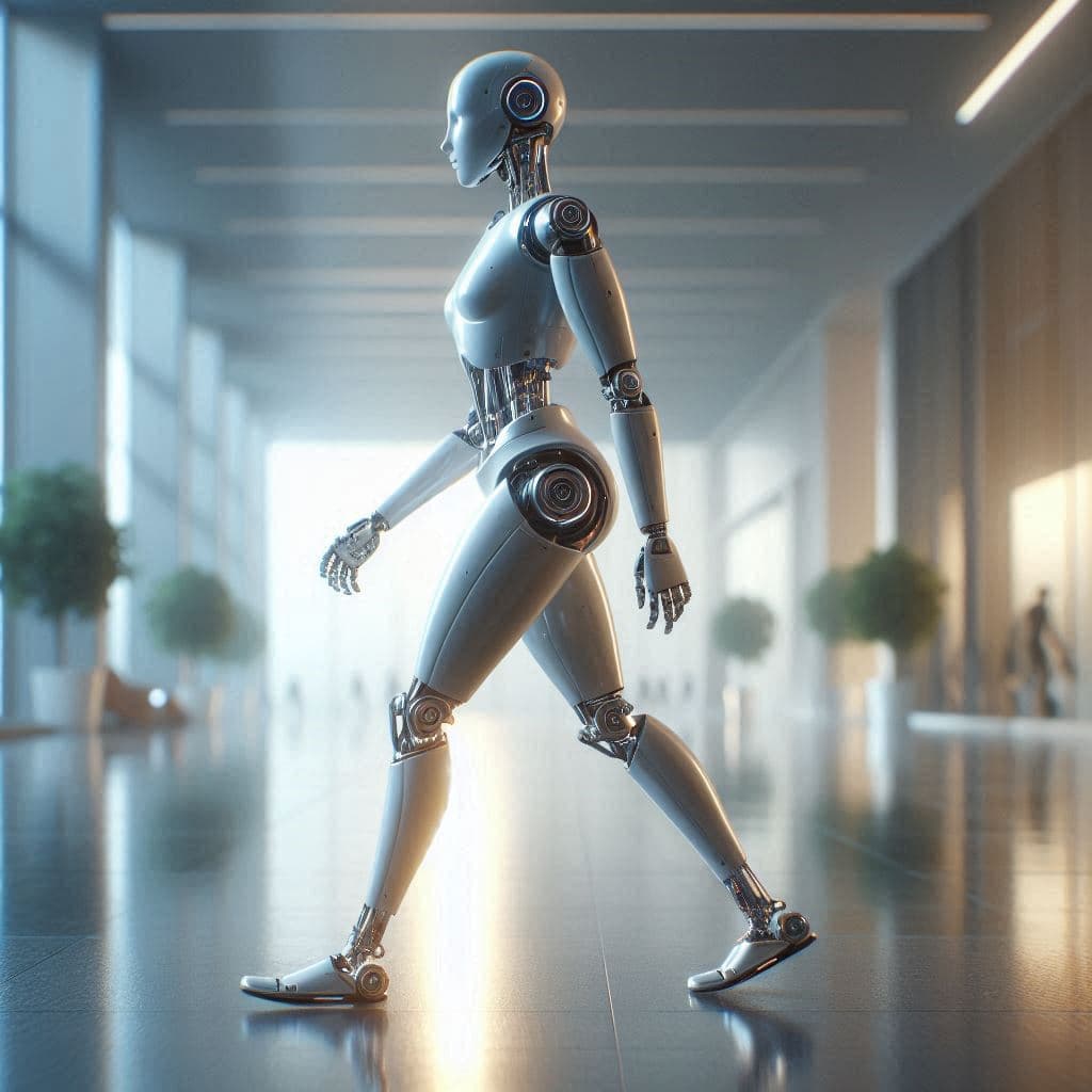In Human Footsteps: What It Means When a Robot Learns to Walk In Human Footsteps: What It Means When a Robot Learns to Walk
