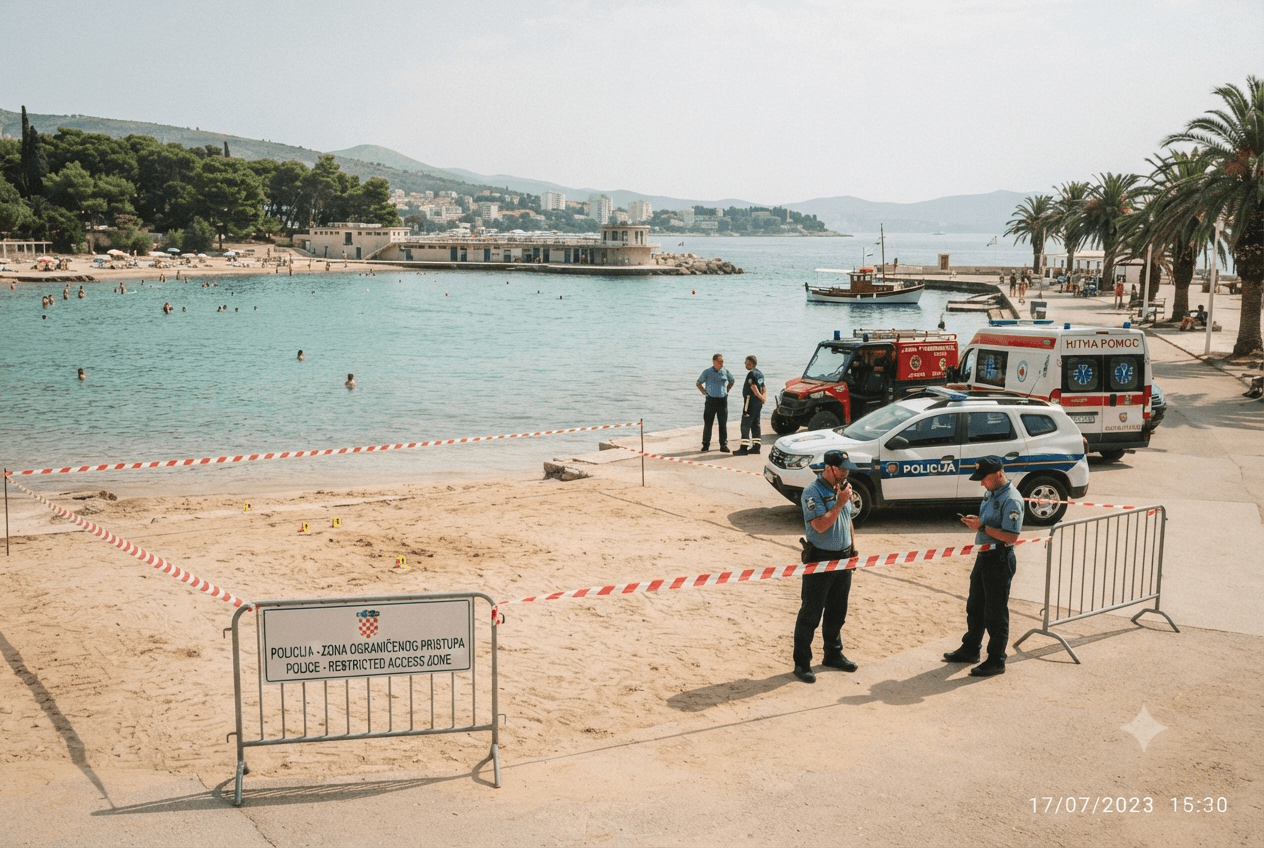 Split Beach Accident: One Person Dead And Two Others Rescued From Rough Sea Conditions Split Beach Accident: One Person Dead And Two Others Rescued From Rough Sea Conditions