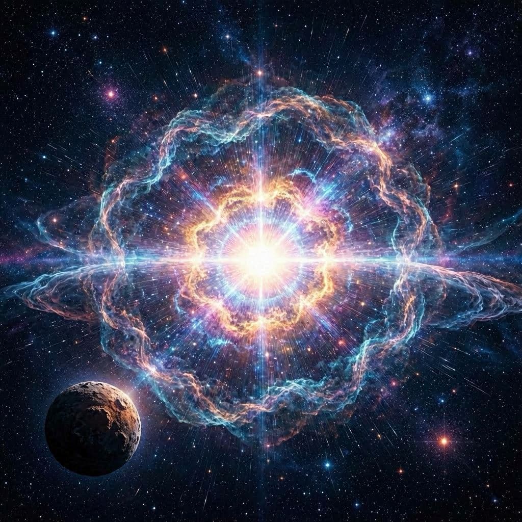 A Sudden Light: Reflections on a Deep Space Explosion A Sudden Light: Reflections on a Deep Space Explosion