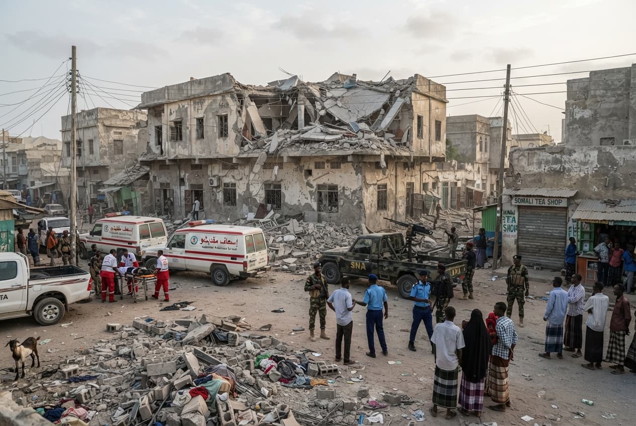 Mogadishu, Somalia: Mortar Shell Impact on Residential Neighborhood Kills Four Civilians in Capital Mogadishu, Somalia: Mortar Shell Impact on Residential Neighborhood Kills Four Civilians in Capital