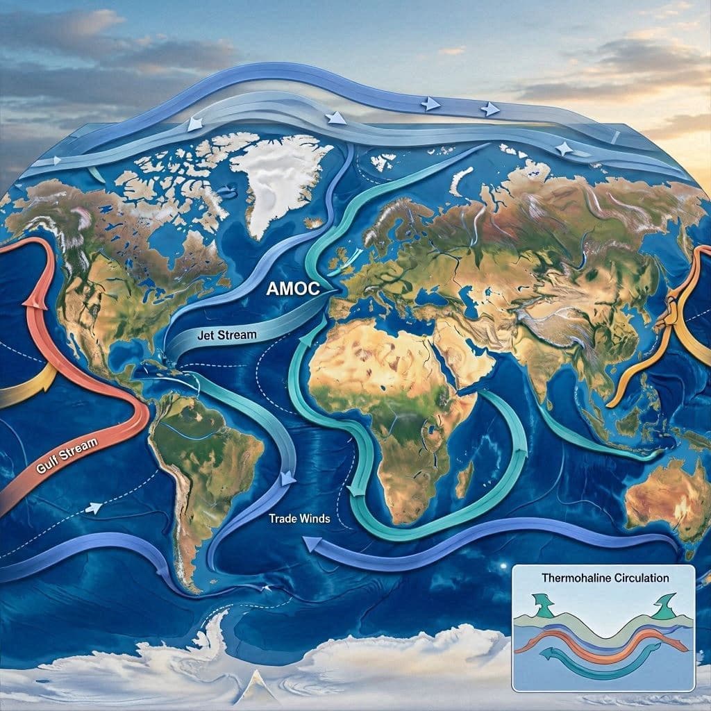 When One Ocean Current Slows, Distant Shores May Feel The Change When One Ocean Current Slows, Distant Shores May Feel The Change