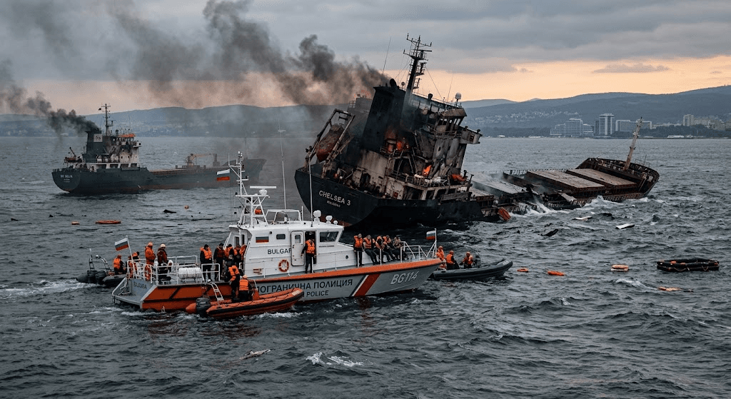Drone Attacks Hit Two Ships off Bulgaria’s Coast, Sending One Vessel to the Bottom Drone Attacks Hit Two Ships off Bulgaria’s Coast, Sending One Vessel to the Bottom