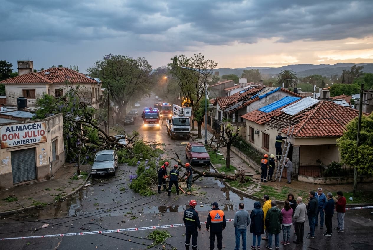 Córdoba Structural Collapse: Flash Storms Rip Through Argentine City, Two Dead, Ten Wounded, Emergency Declared Córdoba Structural Collapse: Flash Storms Rip Through Argentine City, Two Dead, Ten Wounded, Emergency Declared