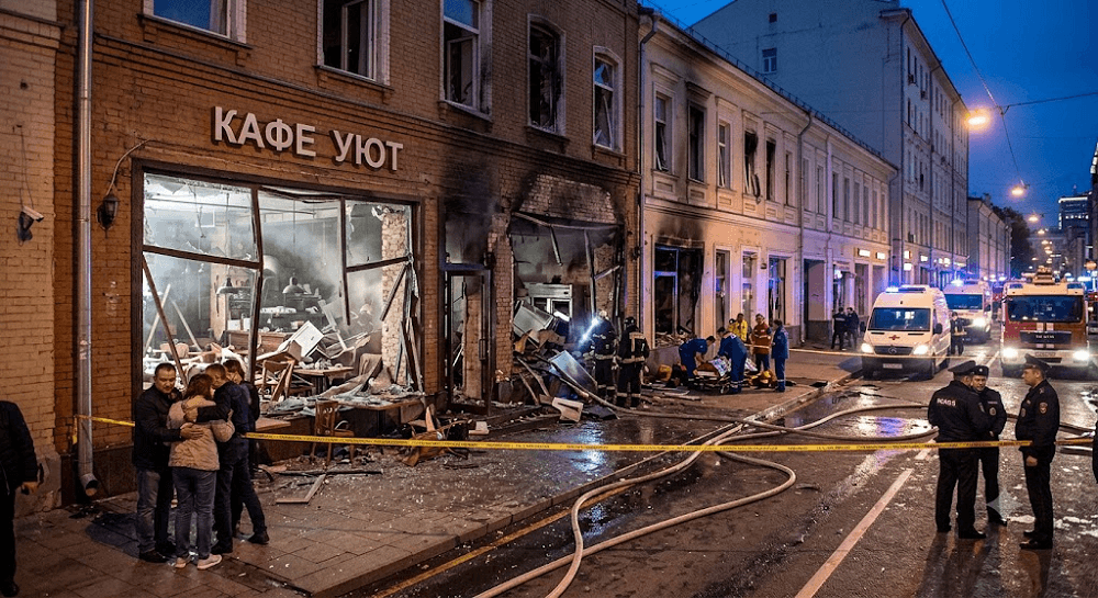 Tragedy in Moscow: 3 Dead, 15 Injured After Sudden Café Explosion Tragedy in Moscow: 3 Dead, 15 Injured After Sudden Café Explosion