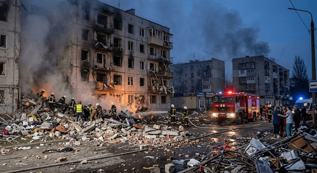 Tragedy in Kharkiv Suburbs: Deadly Missile Strike Hits Pisochyn, Leaving 3 Dead and 25 Injured Tragedy in Kharkiv Suburbs: Deadly Missile Strike Hits Pisochyn, Leaving 3 Dead and 25 Injured