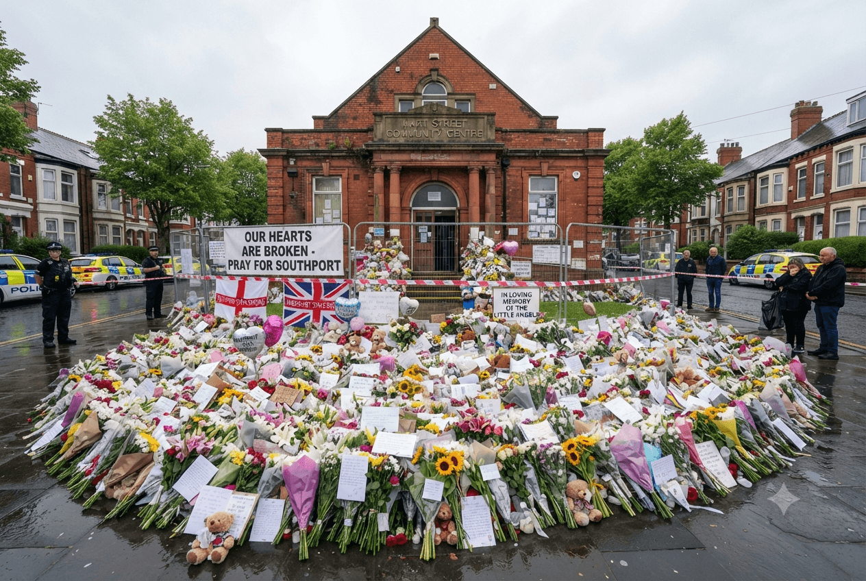 Southport Mass Stabbing: United Kingdom Mourns Three Children Killed and Ten Injured Brutally Southport Mass Stabbing: United Kingdom Mourns Three Children Killed and Ten Injured Brutally
