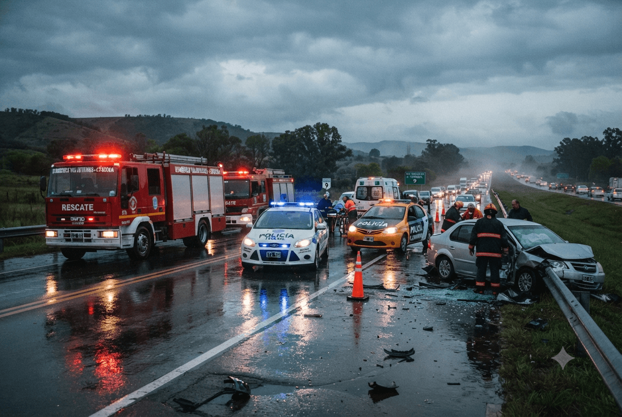 Rosario-Buenos Aires Pileup: Multi-Vehicle Collision on Major Corridor Leaves Two Dead Rosario-Buenos Aires Pileup: Multi-Vehicle Collision on Major Corridor Leaves Two Dead