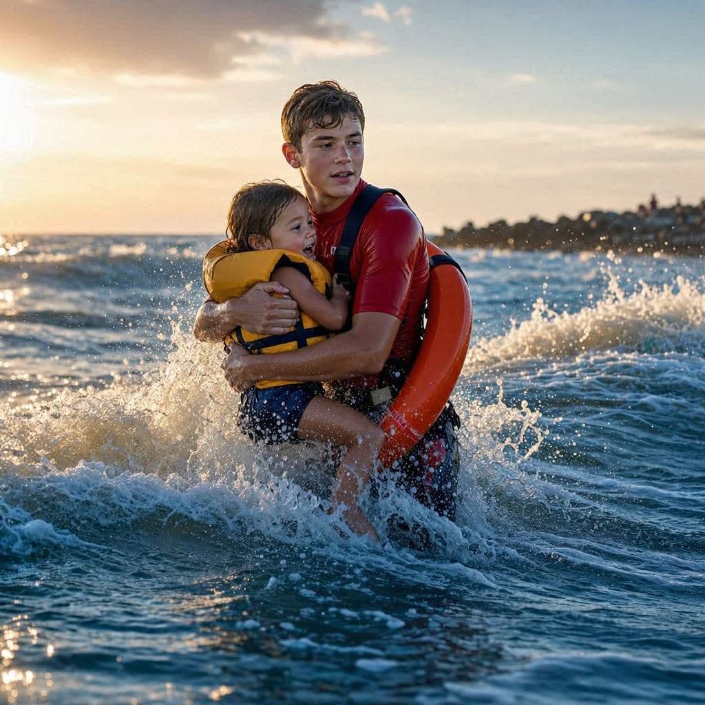 Courage in the Waves: A Teen Lifeguard’s Heroic Rescue Courage in the Waves: A Teen Lifeguard’s Heroic Rescue