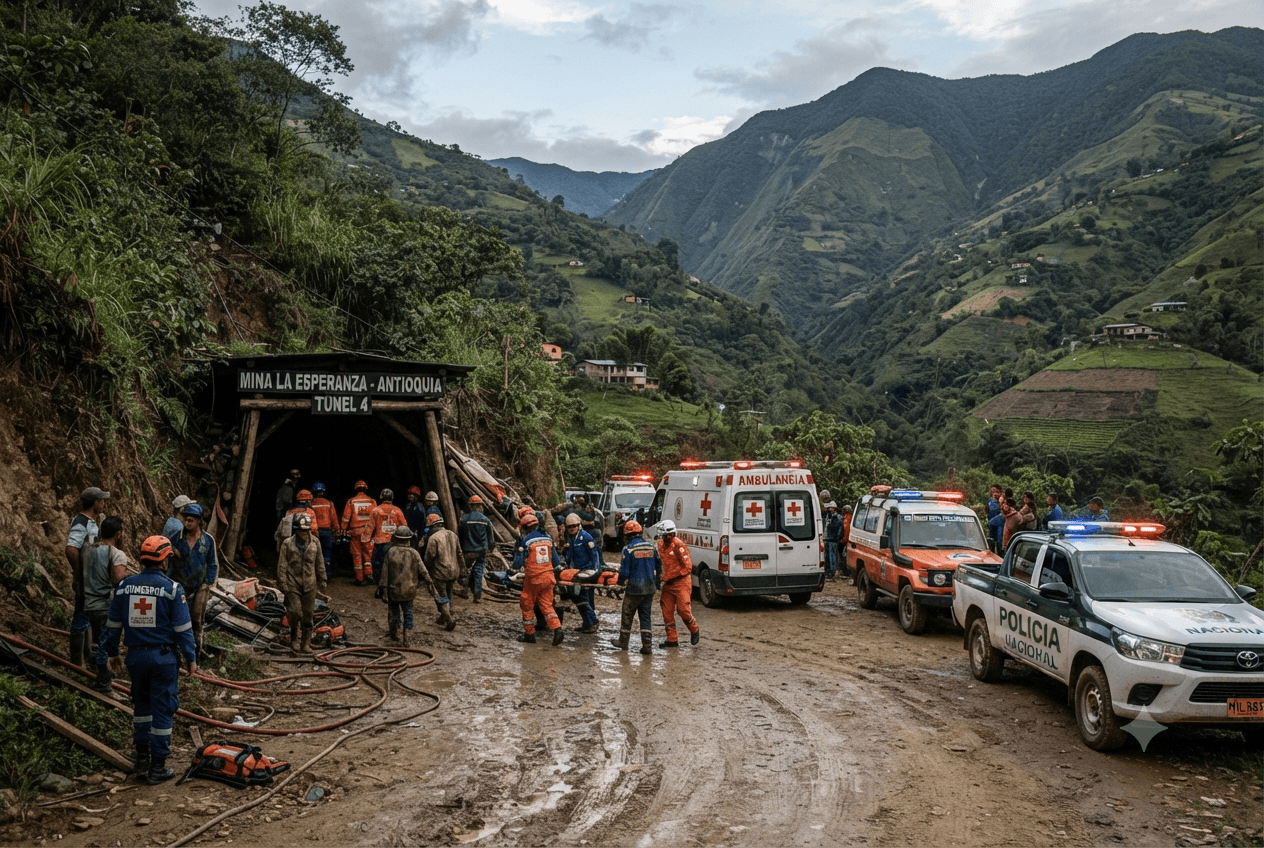 Antioquia Mine Collapse: Eight Workers Confirmed Dead After Structural Failure in Colombia on Friday July Antioquia Mine Collapse: Eight Workers Confirmed Dead After Structural Failure in Colombia on Friday July