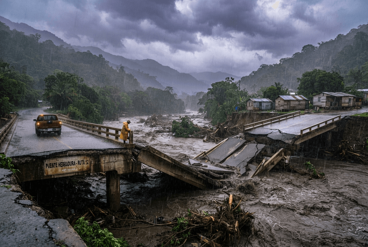 Storm Disaster In Dominican Republic: One Fatality Confirmed As Bridge Gives Way To Floods Storm Disaster In Dominican Republic: One Fatality Confirmed As Bridge Gives Way To Floods