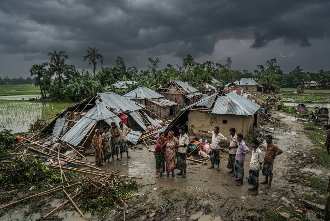 Thunderstorm Catastrophe Strikes: Severe Weather and Lightning Leave Eight Dead Across Rural Bangladesh Thunderstorm Catastrophe Strikes: Severe Weather and Lightning Leave Eight Dead Across Rural Bangladesh