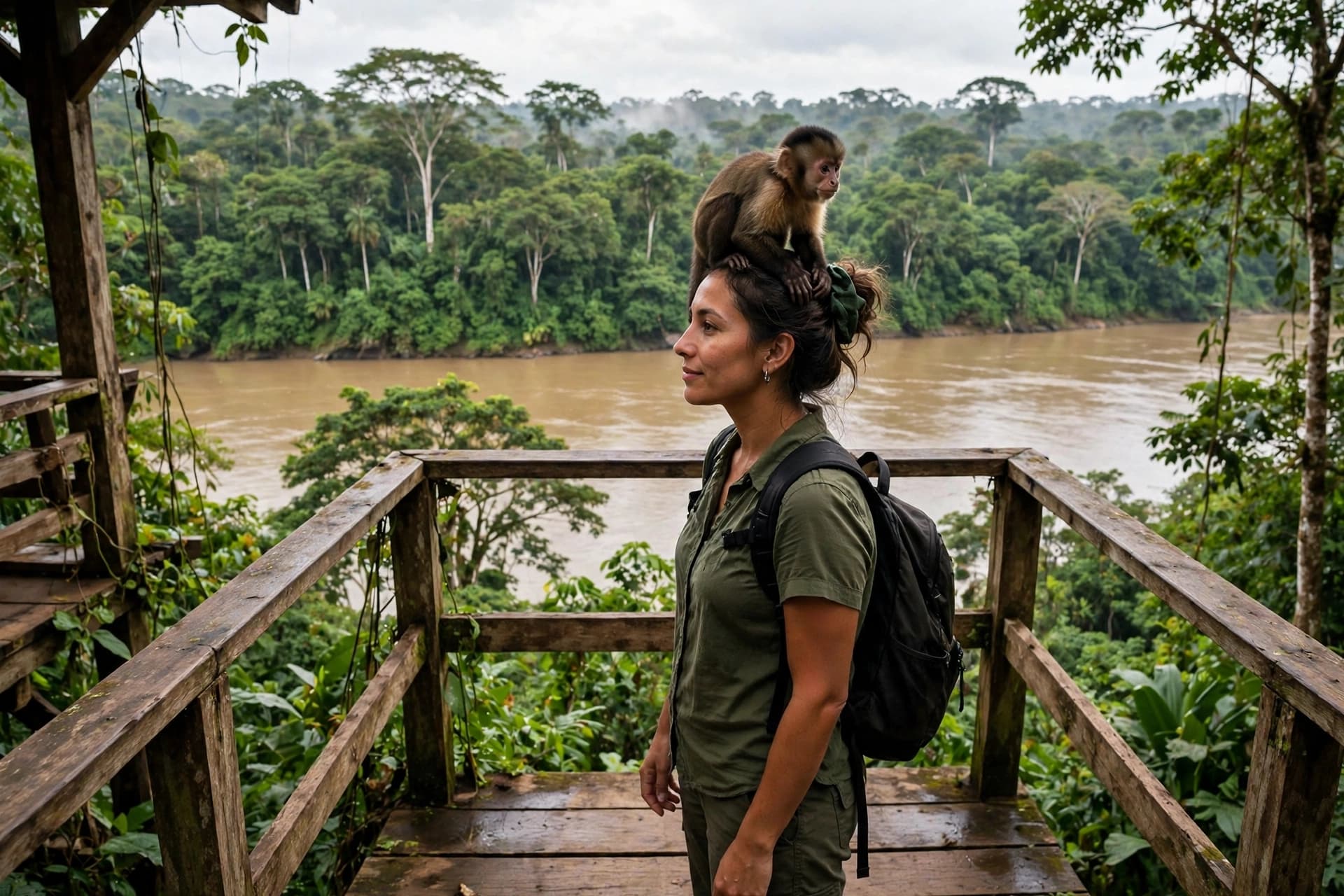 A Monkey on Her Head, and a Rescue No One Planned A Monkey on Her Head, and a Rescue No One Planned
