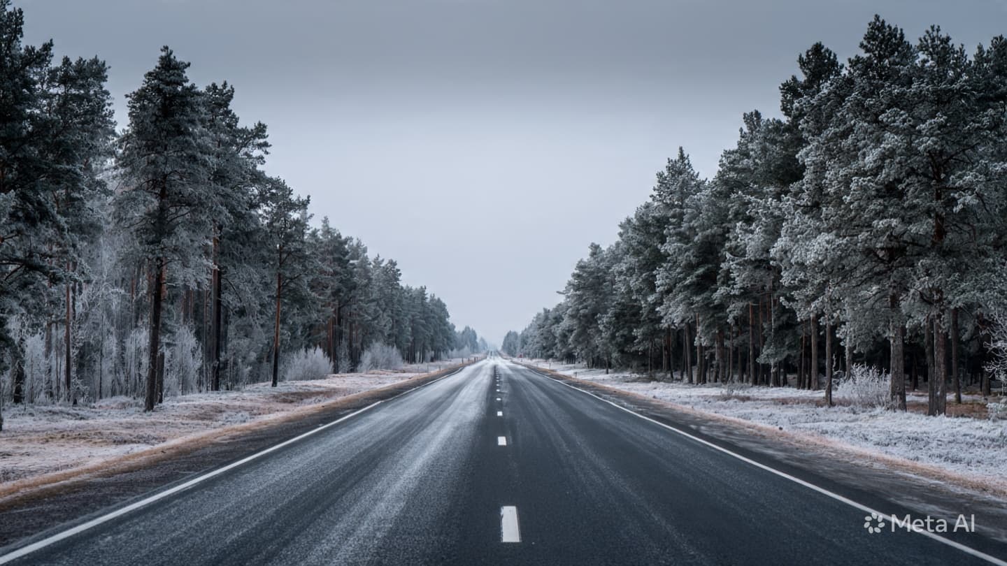 Between Solid Ground and Slippery Mist: A Morning Lost to the Grip of Unyielding Ice Between Solid Ground and Slippery Mist: A Morning Lost to the Grip of Unyielding Ice