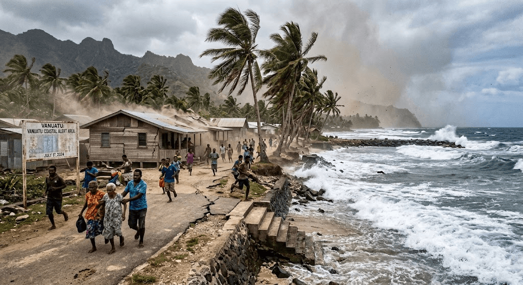 Powerful 7.2-Magnitude Earthquake Strikes Off Vanuatu, Triggering Tsunami Warning Powerful 7.2-Magnitude Earthquake Strikes Off Vanuatu, Triggering Tsunami Warning