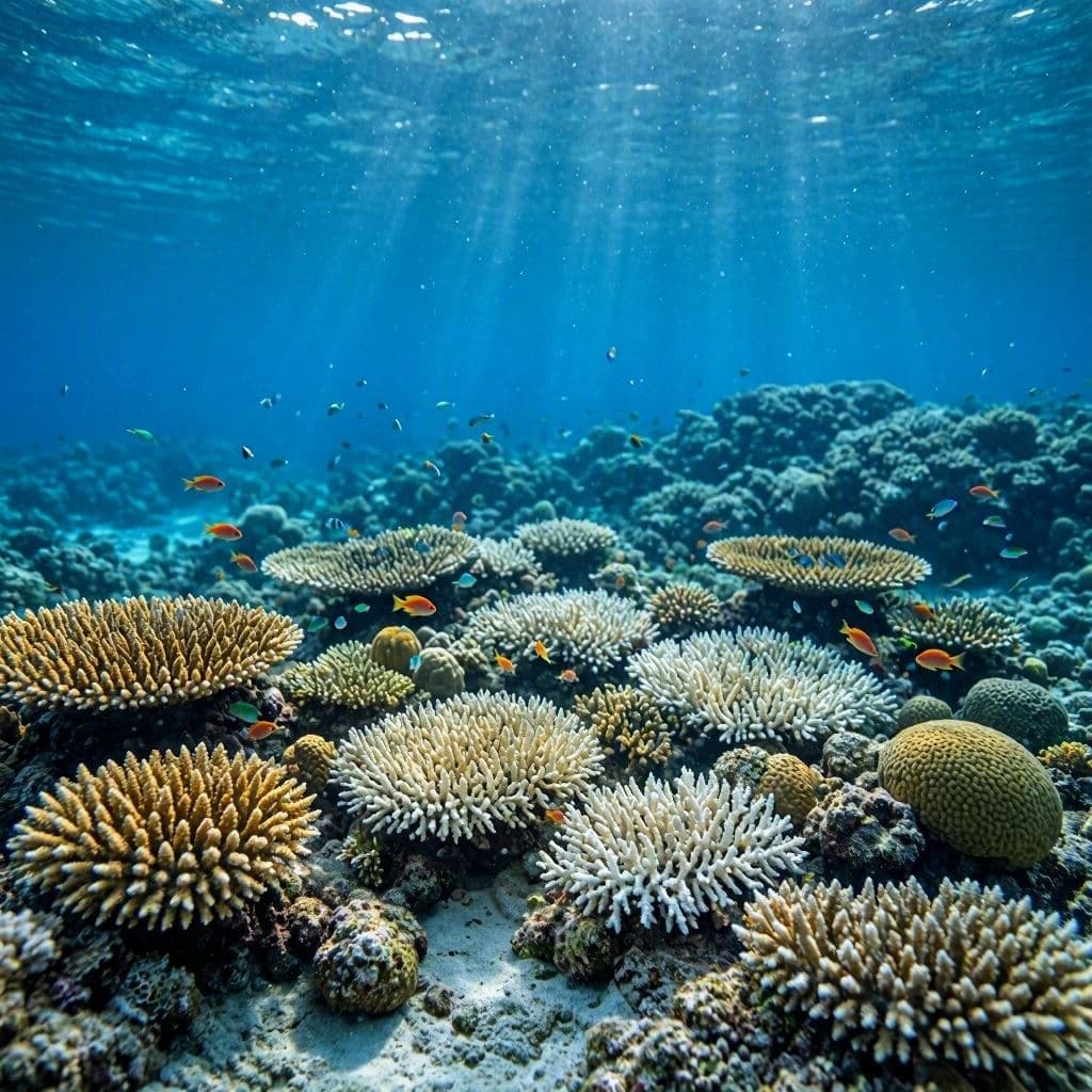 A fading underwater garden raises alarm bells. A fading underwater garden raises alarm bells.