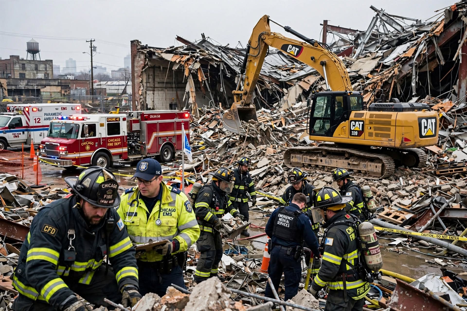 Industrial Collapse in Chicago: Two Dead as Warehouse Roof Failure Triggers Safety Investigation Industrial Collapse in Chicago: Two Dead as Warehouse Roof Failure Triggers Safety Investigation