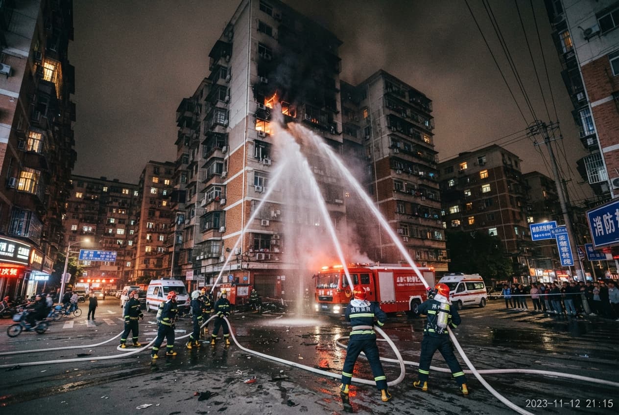 Apartment Blaze, China: Five Dead After Faulty Wiring Ignites Fast-Moving Fire in Urban Residential Block Apartment Blaze, China: Five Dead After Faulty Wiring Ignites Fast-Moving Fire in Urban Residential Block