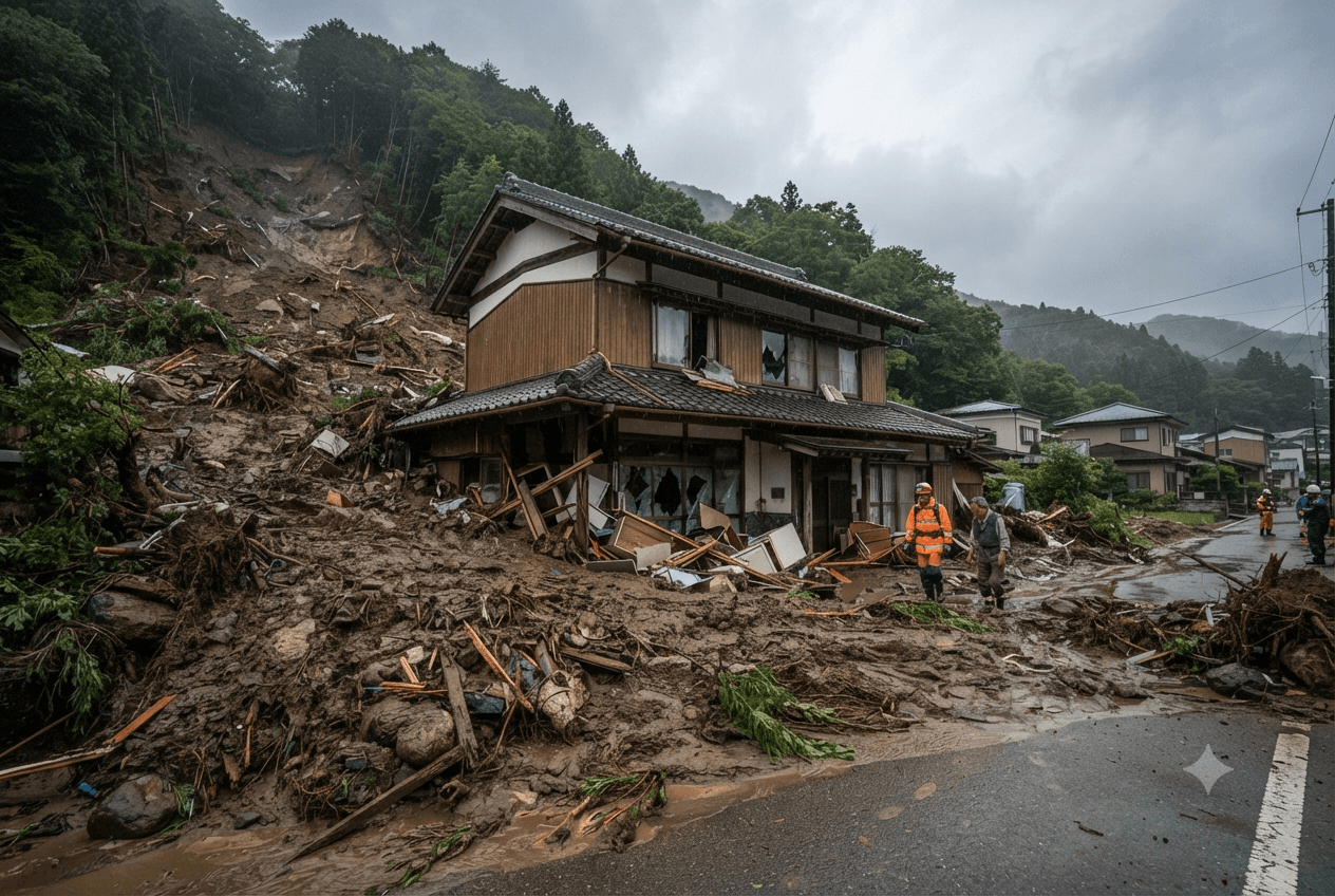 Deadly Landslide in Nagano: Two Residents Confirmed Dead After Home Destroyed by Slope Collapse Deadly Landslide in Nagano: Two Residents Confirmed Dead After Home Destroyed by Slope Collapse