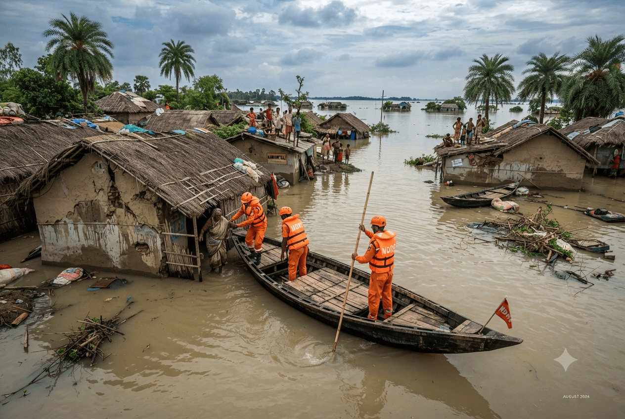 Flash Floods Disaster: Eastern India Rural Villages Submerged Leaving Multiple Casualties Reported Flash Floods Disaster: Eastern India Rural Villages Submerged Leaving Multiple Casualties Reported
