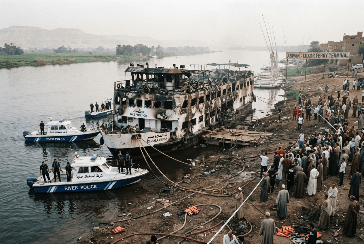 Ferry Engine Room Explosion: Nile River Route Vessel Incident Leaves Two Dead in Egypt Ferry Engine Room Explosion: Nile River Route Vessel Incident Leaves Two Dead in Egypt