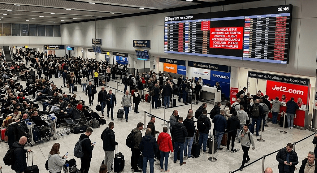 Flight Chaos: Technical Outage Hits Air Traffic Control Across Northern England and Scotland Flight Chaos: Technical Outage Hits Air Traffic Control Across Northern England and Scotland