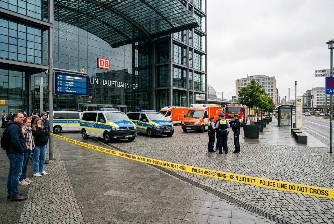 Explosion Outside Augsburg Train Station Leaves Travelers Injured, German Police Cordon Area Explosion Outside Augsburg Train Station Leaves Travelers Injured, German Police Cordon Area