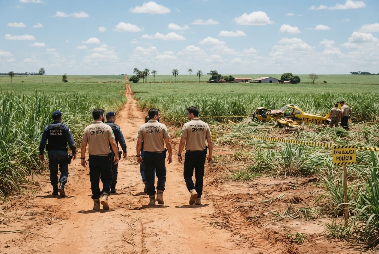 Rural Mato Grosso Crash: Three Killed as Light Aircraft Plummets Into Agricultural Fields Rural Mato Grosso Crash: Three Killed as Light Aircraft Plummets Into Agricultural Fields