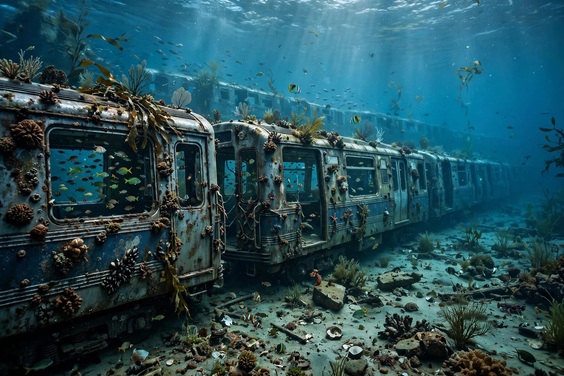 Twenty-Four Meters Down, a City of Trains Becomes a City of Fish Twenty-Four Meters Down, a City of Trains Becomes a City of Fish