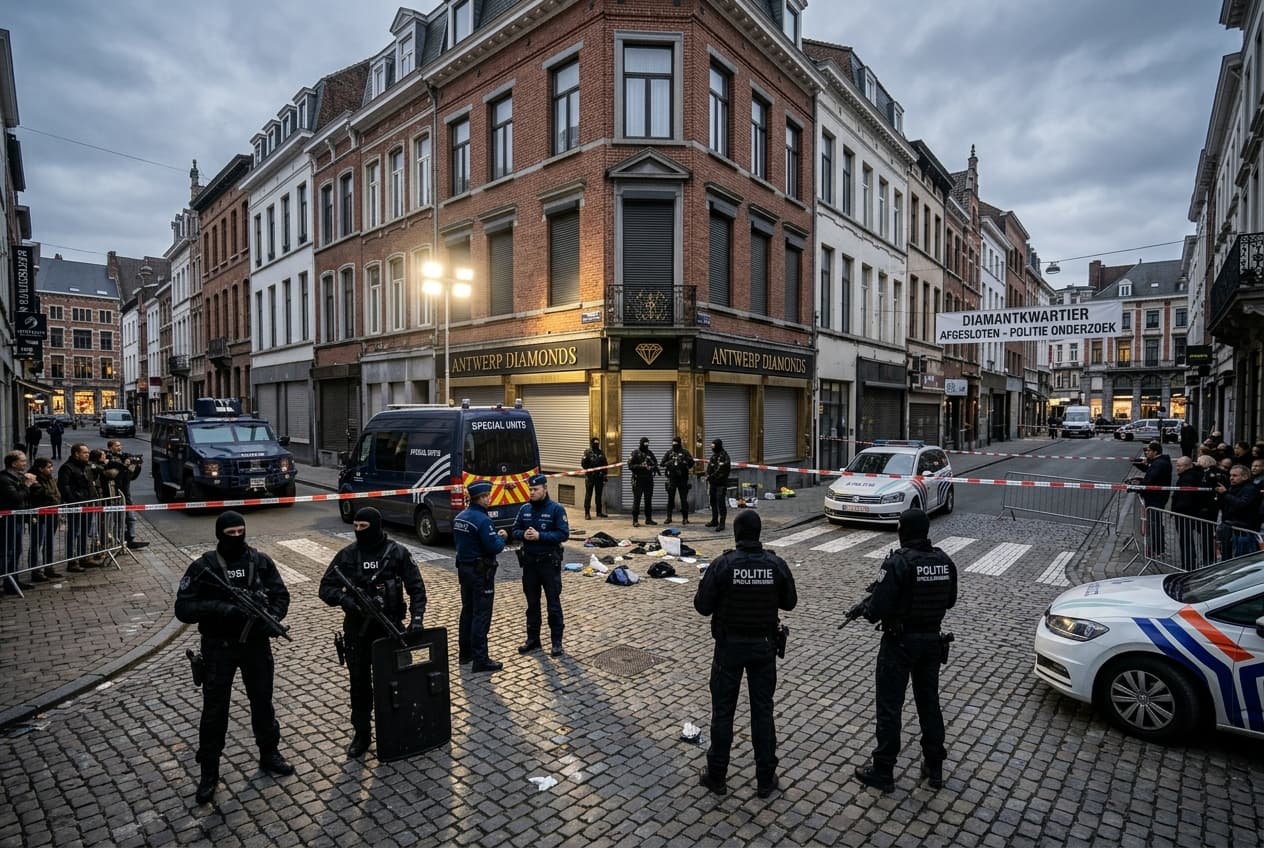 Jewelry Store Clerk Shot Dead In Antwerp Armed Robbery, Suspect Trapped As Police Surround Building Jewelry Store Clerk Shot Dead In Antwerp Armed Robbery, Suspect Trapped As Police Surround Building