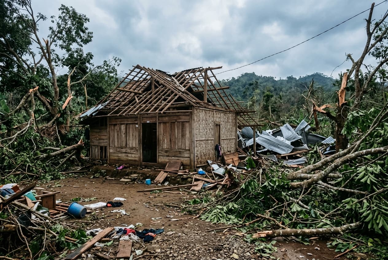 Severe Windstorm Strikes Oudomxay: Dozens of Homes Destroyed, Six Residents Injured in Northern Laos Severe Windstorm Strikes Oudomxay: Dozens of Homes Destroyed, Six Residents Injured in Northern Laos